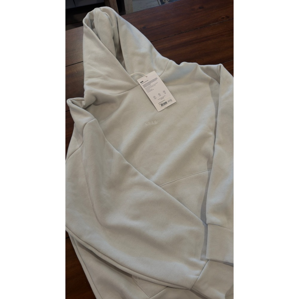 LSKD MVP Oversized Hoodie Digital Mist XS Street Fleece Lined Hood Tonal Logo - Picture 13 of 16